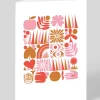 Abstract Grid Greeting Card | Ohh Deer
