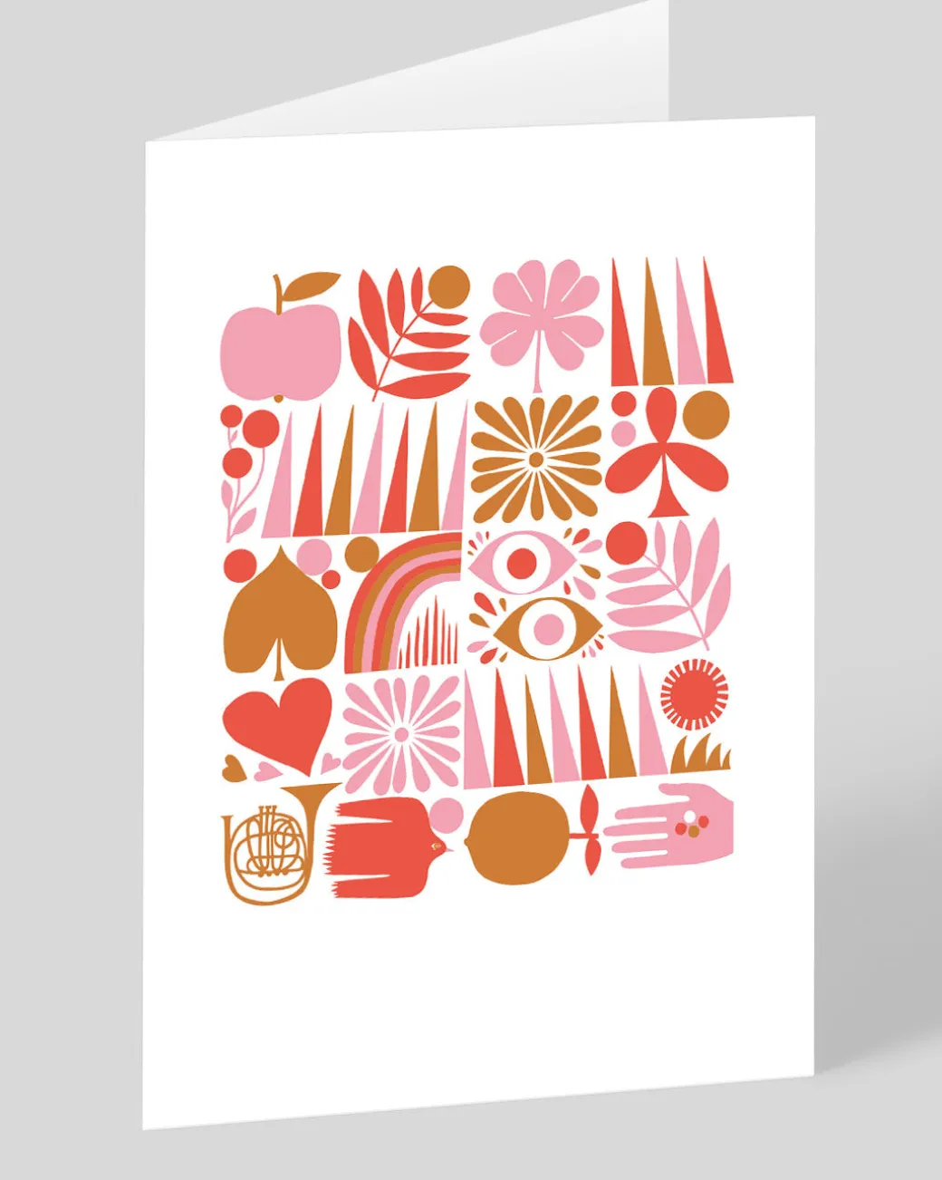 Abstract Grid Greeting Card | Ohh Deer