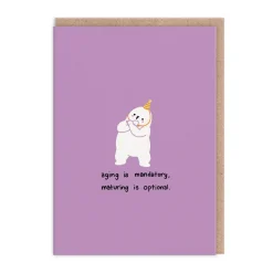 Aging is Mandatory, Maturity is Optional! Birthday Card Collection | Ohh Deer