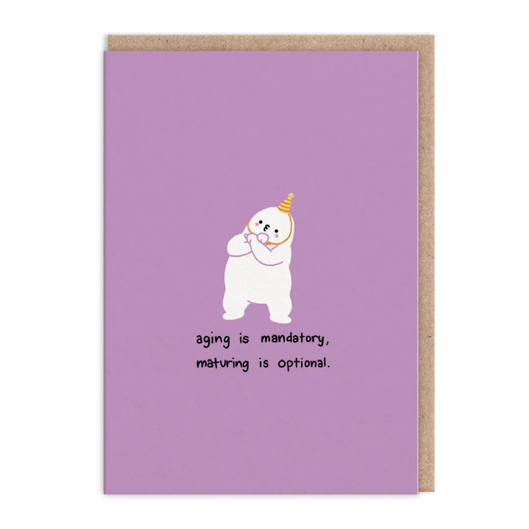 Aging is Mandatory, Maturity is Optional! Birthday Card Collection | Ohh Deer