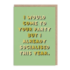 Already Socialised Greeting Card