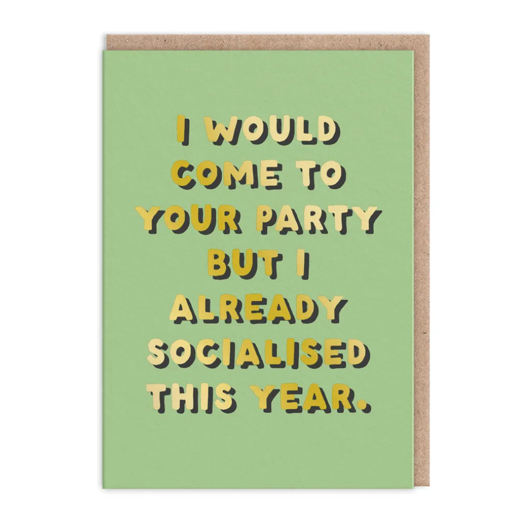 Already Socialised Greeting Card