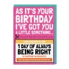 Always Right Voucher Birthday Card 🎂💌🎉 | Ohh Deer