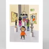 Art Gallery Animals Greeting Card | Ohh Deer