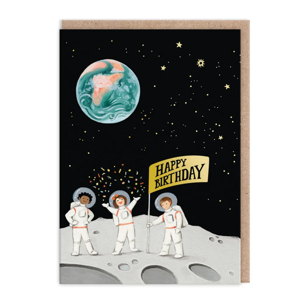 Astronauts Birthday Card