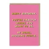 Avoiding People Greeting Card
