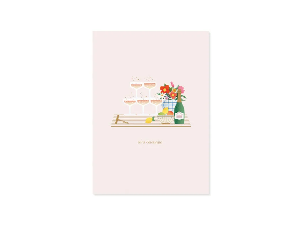 Bar Cart 3D Pop Up Greeting Card | Ohh Deer