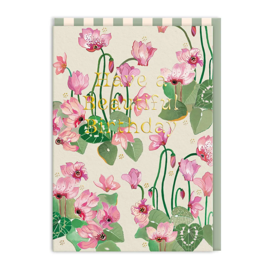Beautiful Birthday Cyclamen Card