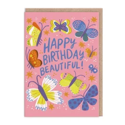 Beautiful Butterfly Birthday Card