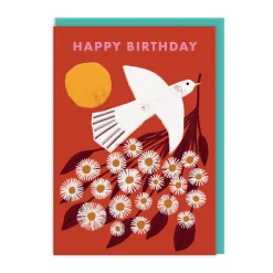 Bird and Flowers Birthday Card 🕊️🌸 | Ohh Deer
