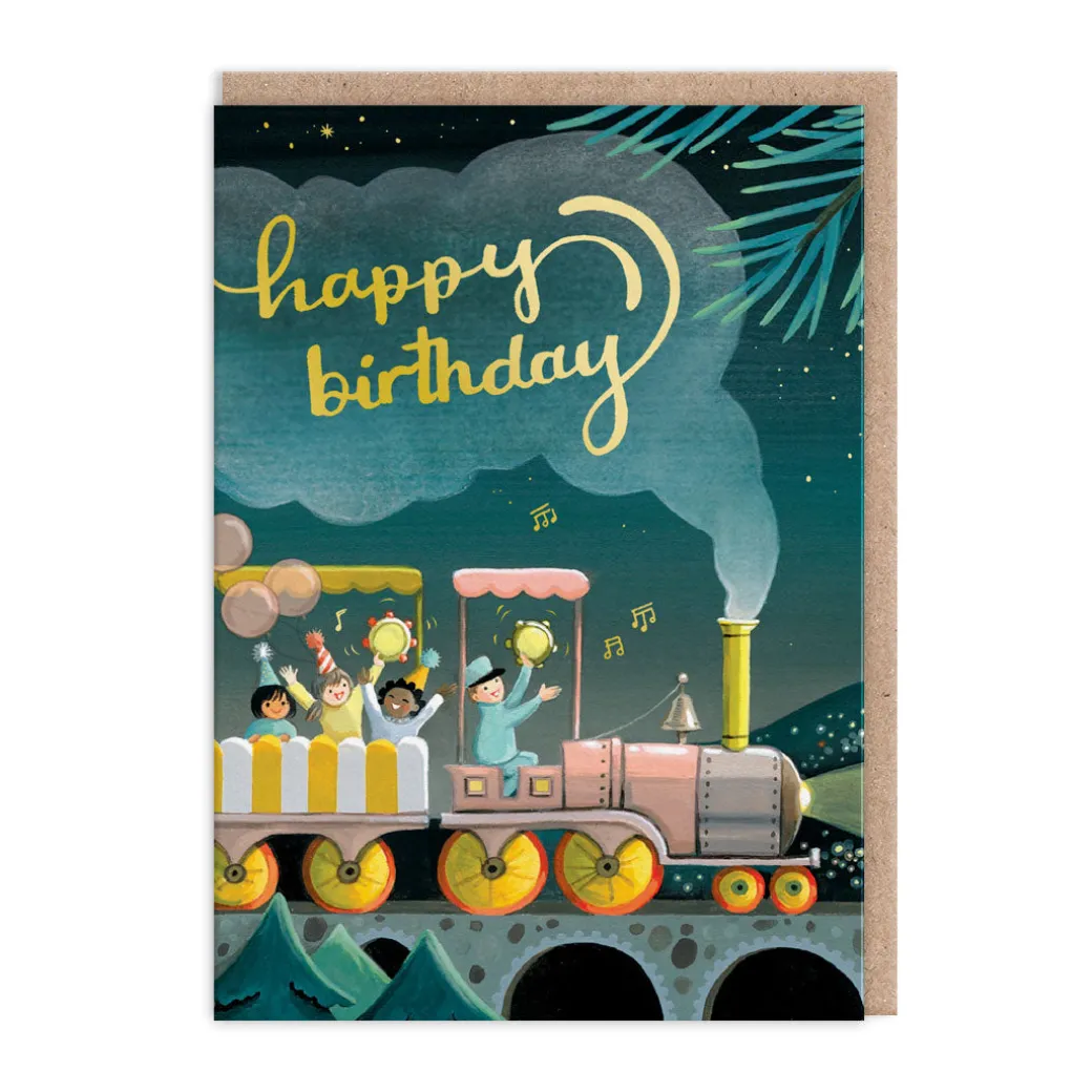 Birthday Train Greeting Card