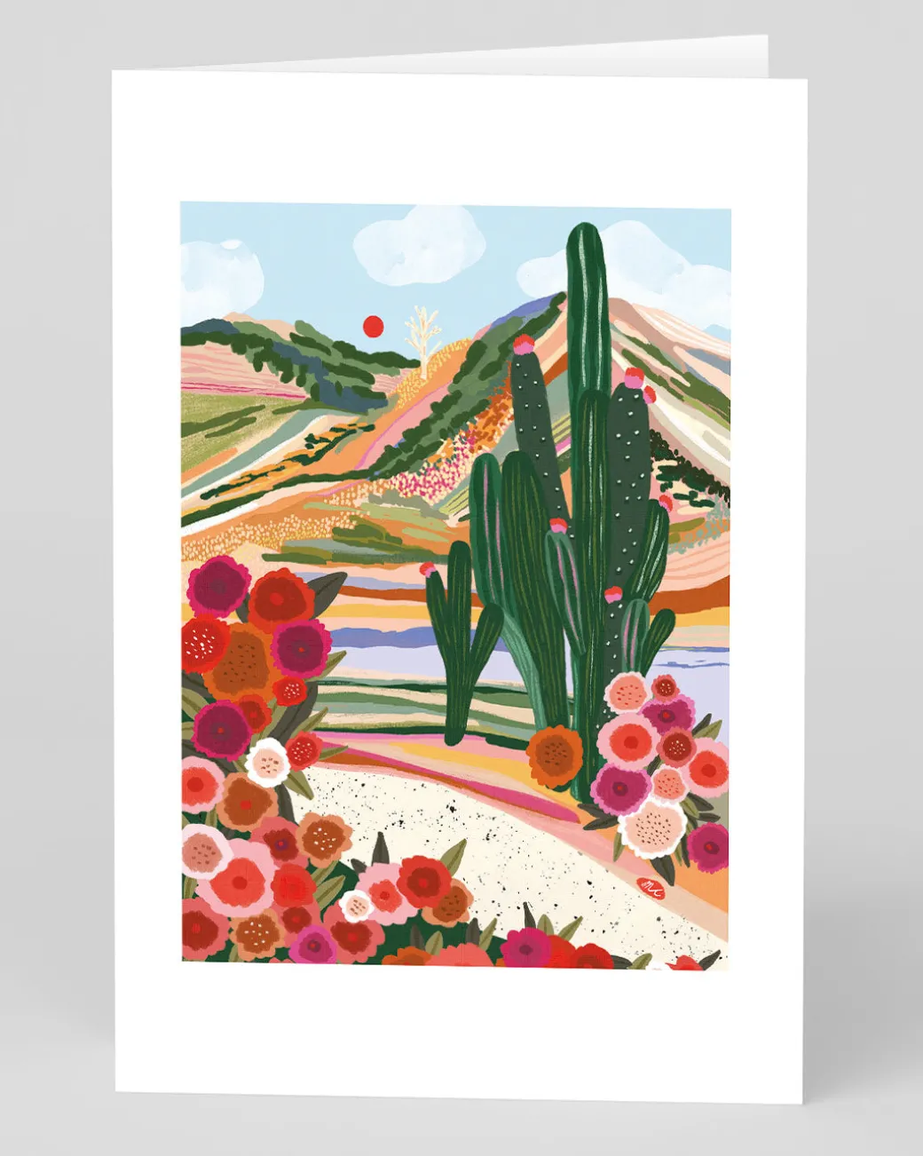 Cactus Landscape Greeting Card | Ohh Deer