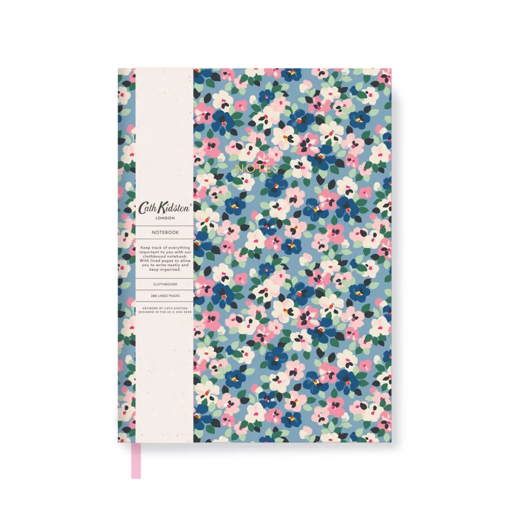 Cath Kidston Painted Pansies Linen Notebook | Ohh Deer