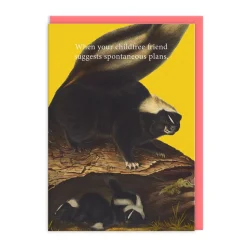 Childfree Friend Greeting Card