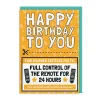 Control Of TV Remote Voucher Birthday Card 📺 | Ohh Deer