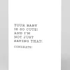 Cute Not Just Saying New Baby Card | Ohh Deer