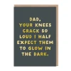 Dad - Glow In The Dark Greeting Card