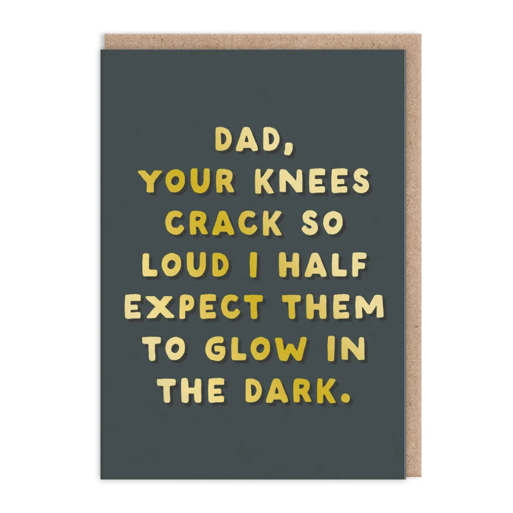 Dad - Glow In The Dark Greeting Card