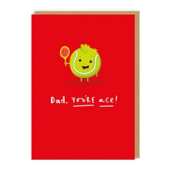 Dad You're Ace Tennis Father's Day Card 🎾 | Ohh Deer