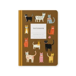 Design No.32 Feline Friends Hardback Notebook