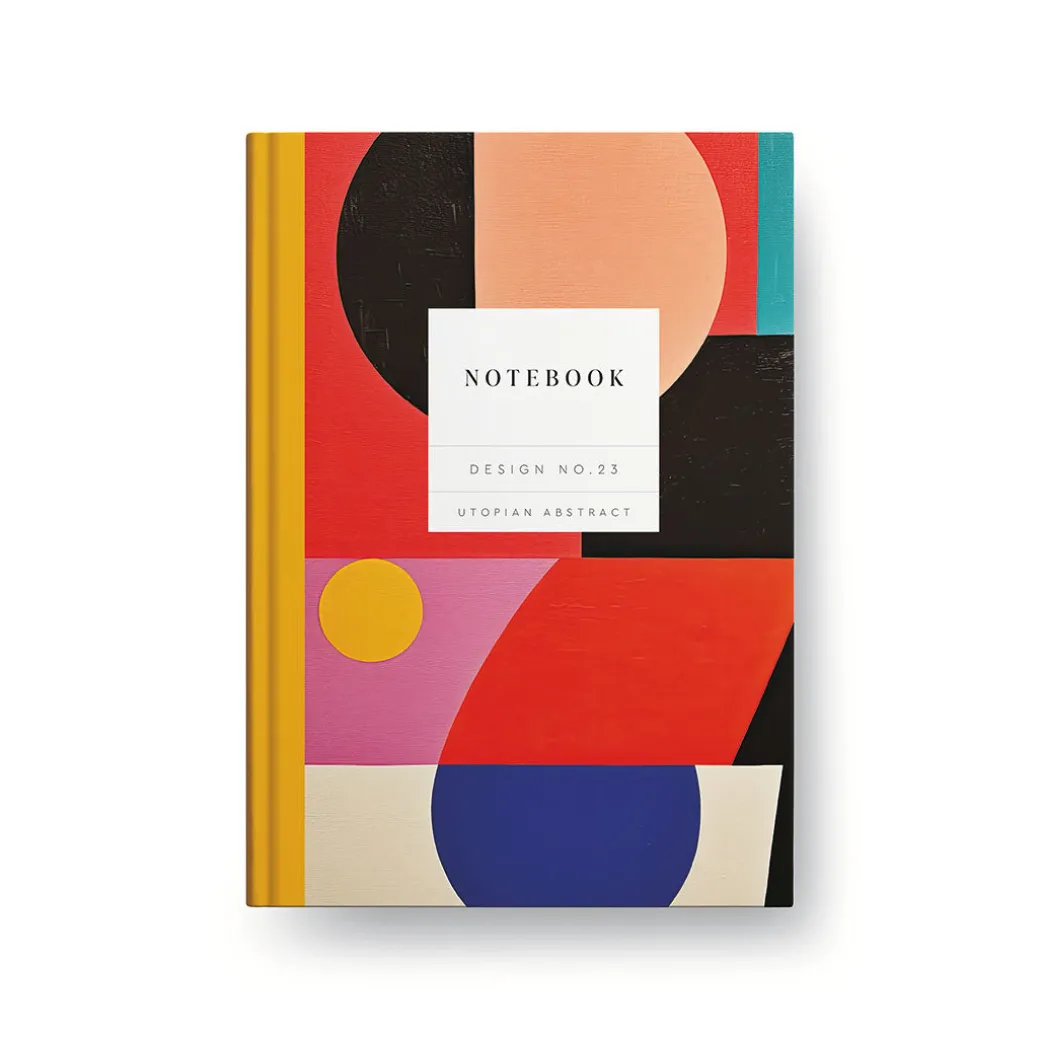 Design No.23 Utopian Abstract Hardback Notebook (OS)