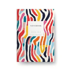Design No.8 Wiggly Abstract Hardback Notebook (OS)