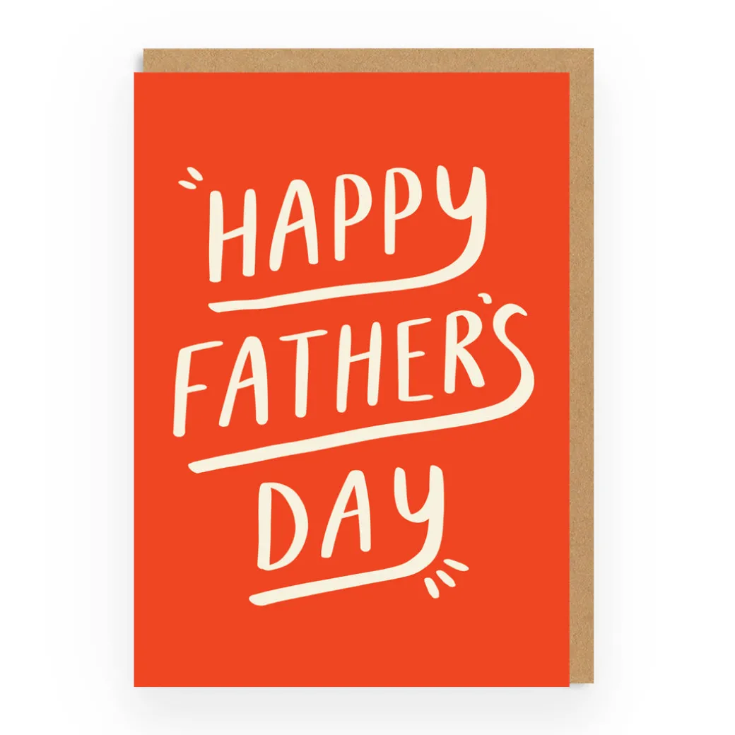 Father's Day Card | Retro Type Dad Greeting Card