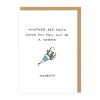 Fell Out Of A Vagina Birthday Greeting Card