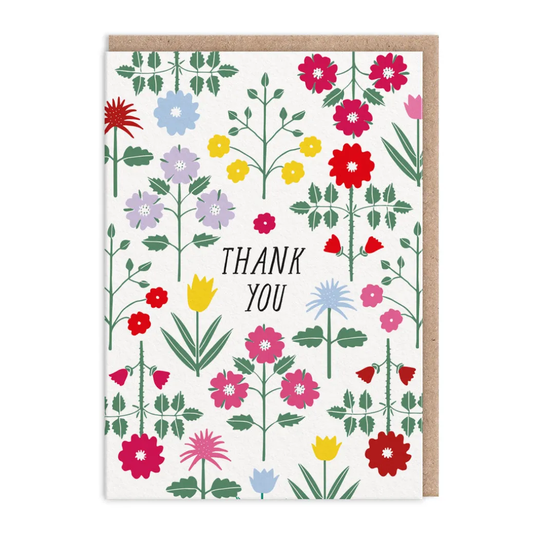 Floral Pattern Thank You Card - Hartland | Ohh Deer