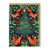 Fox Christmas Tree Christmas Card