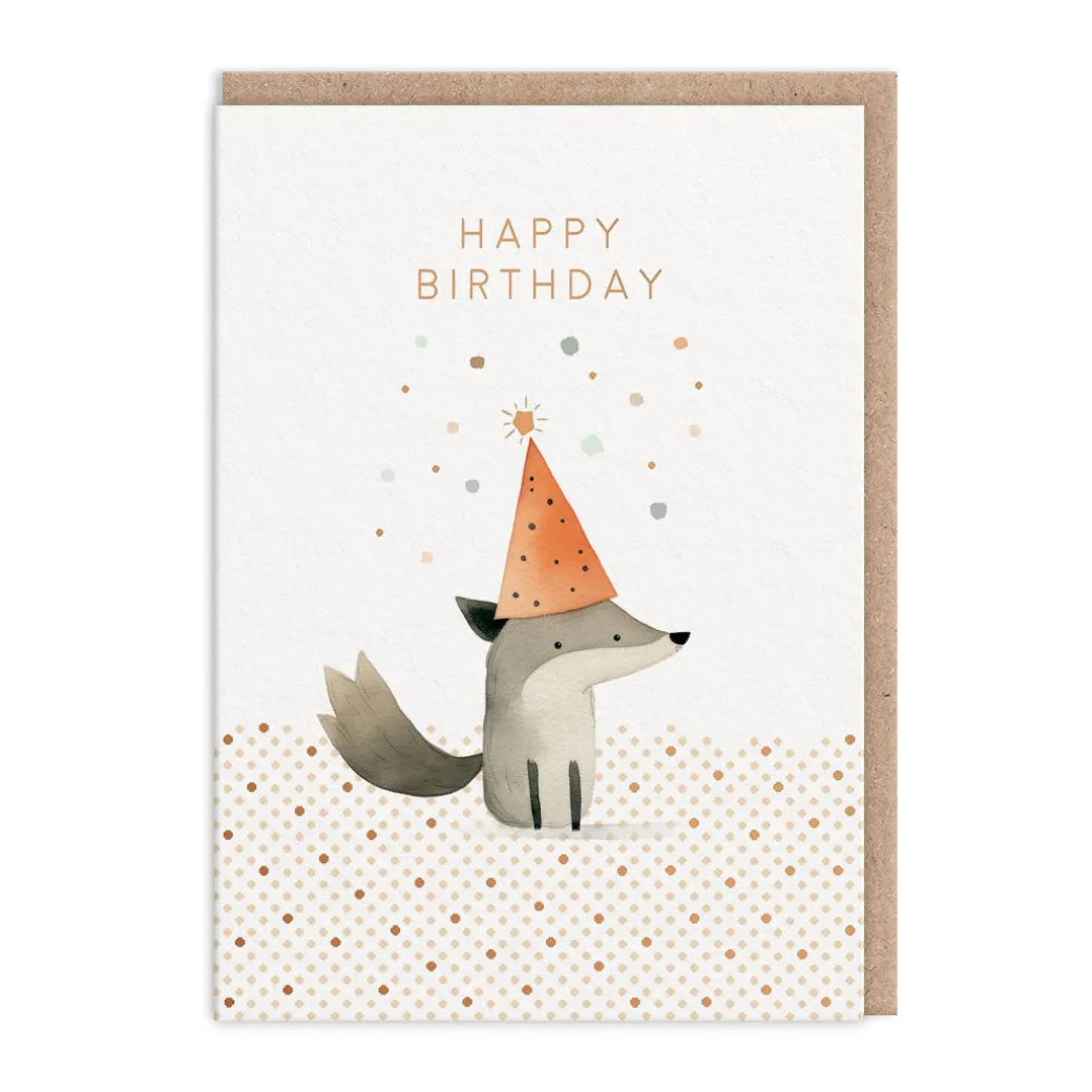 Fox Happy Birthday Card