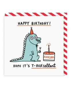 Gemma Correll T-Rexcellent Birthday Card | Ohh Deer