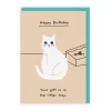 Gift Is In The Litter Tray Birthday Card | Ohh Deer