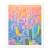 Gradient Axo Skyscrapers Art Print