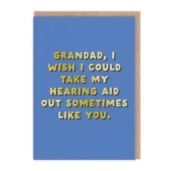 Grandad - Hearing Aid Greeting Card