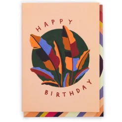 Happy Birthday Leaf Greeting Card