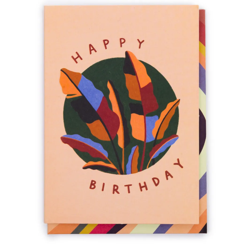 Happy Birthday Leaf Greeting Card