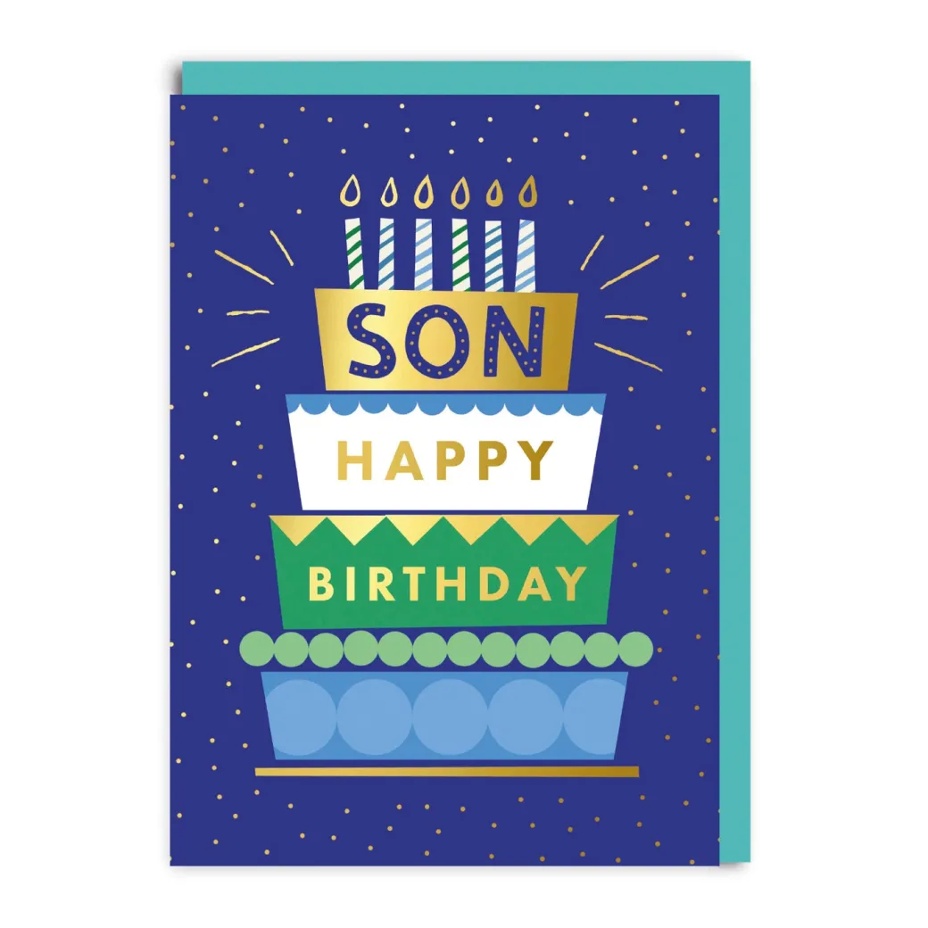 Happy Birthday Son Cake Card π | Ohh Deer