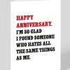 Hates All The Same Things Anniversary Card | Ohh Deer