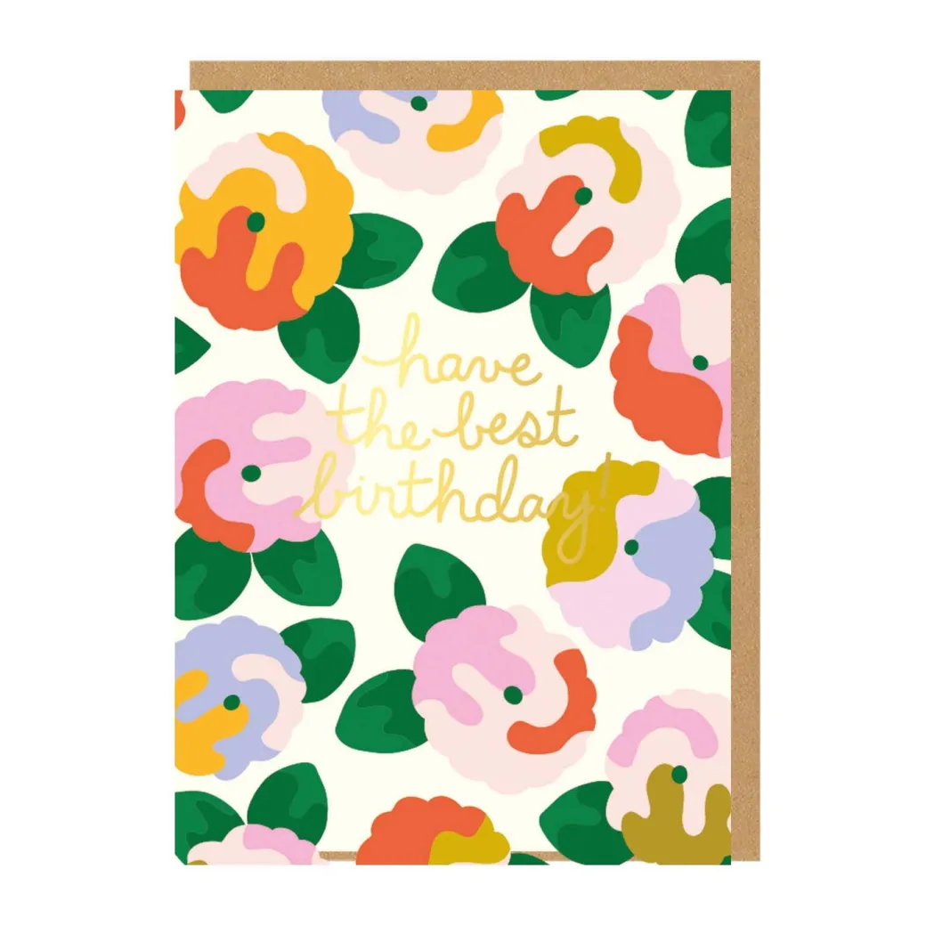Have the Best Birthday Floral Birthday Card | Ohh Deer