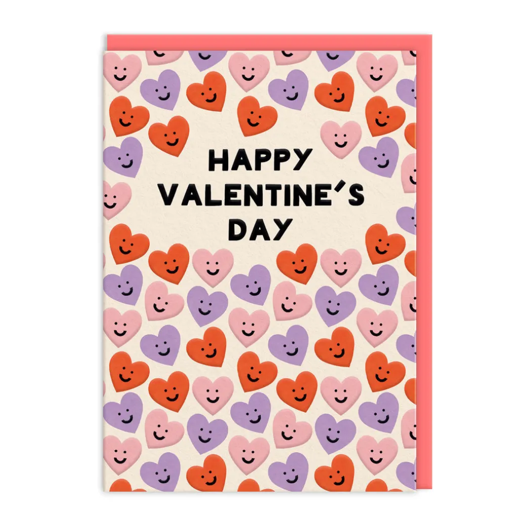 Heart Faces Valentine's Day Card | Ohh Deer