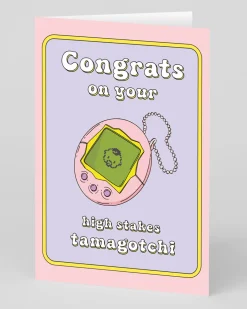 High Stakes Tamagotchi New Baby Card | Ohh Deer