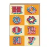 Hooray Typographic Greeting Card - Frieda Ruh | Ohh Deer