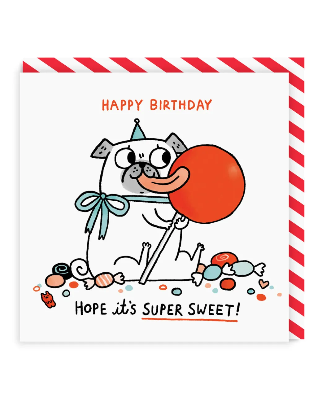 Hope It's Super Sweet Square Birthday Greeting Card