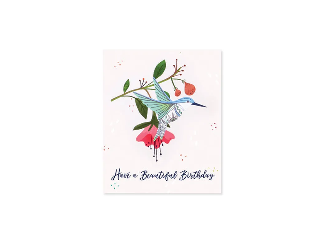 Hummingbird Birthday 3D Pop Up Greeting Card | Ohh Deer