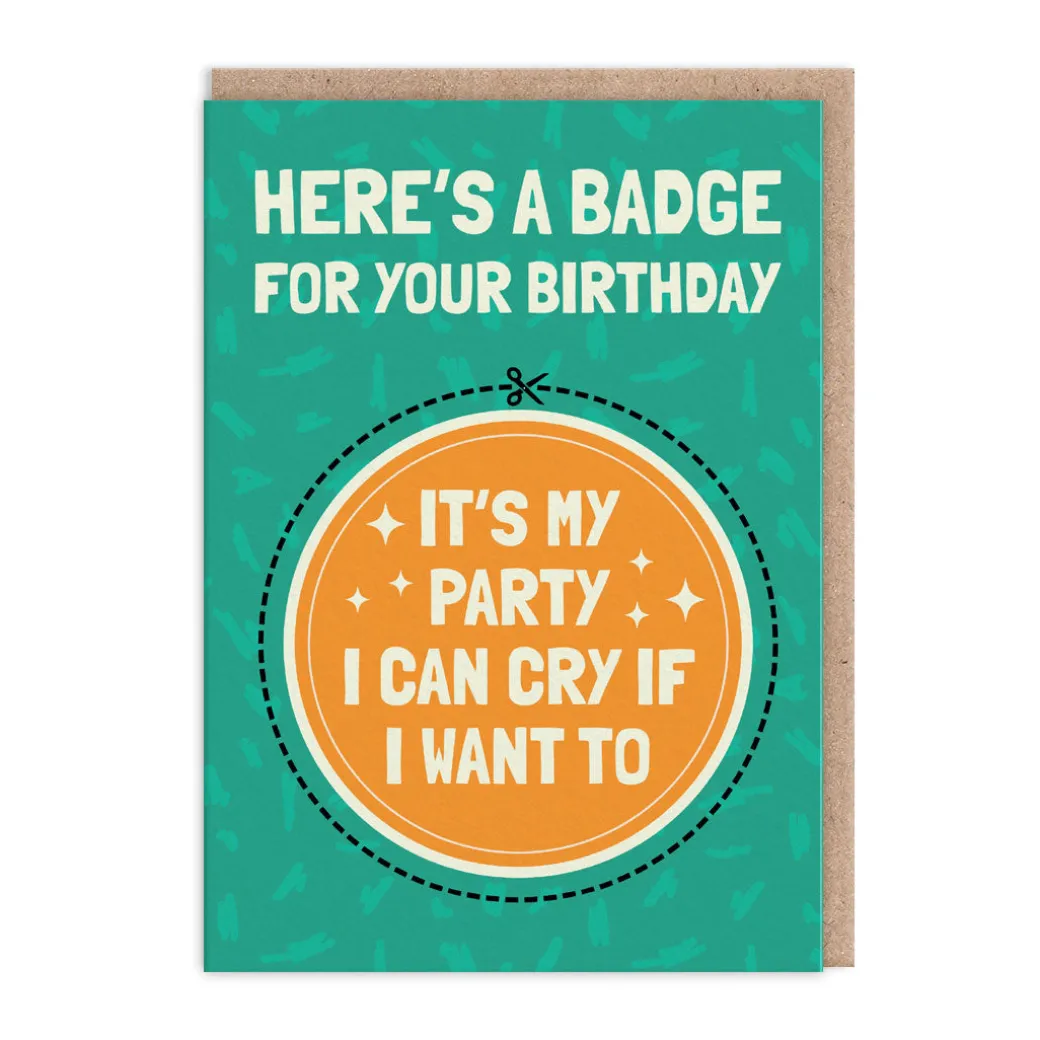 I Can Cry If I Want To Birthday Card | Ohh Deer
