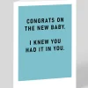 I Knew You Had It In You New Baby Card | Ohh Deer