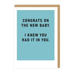 I Knew You Had It In You New Baby Card | Ohh Deer