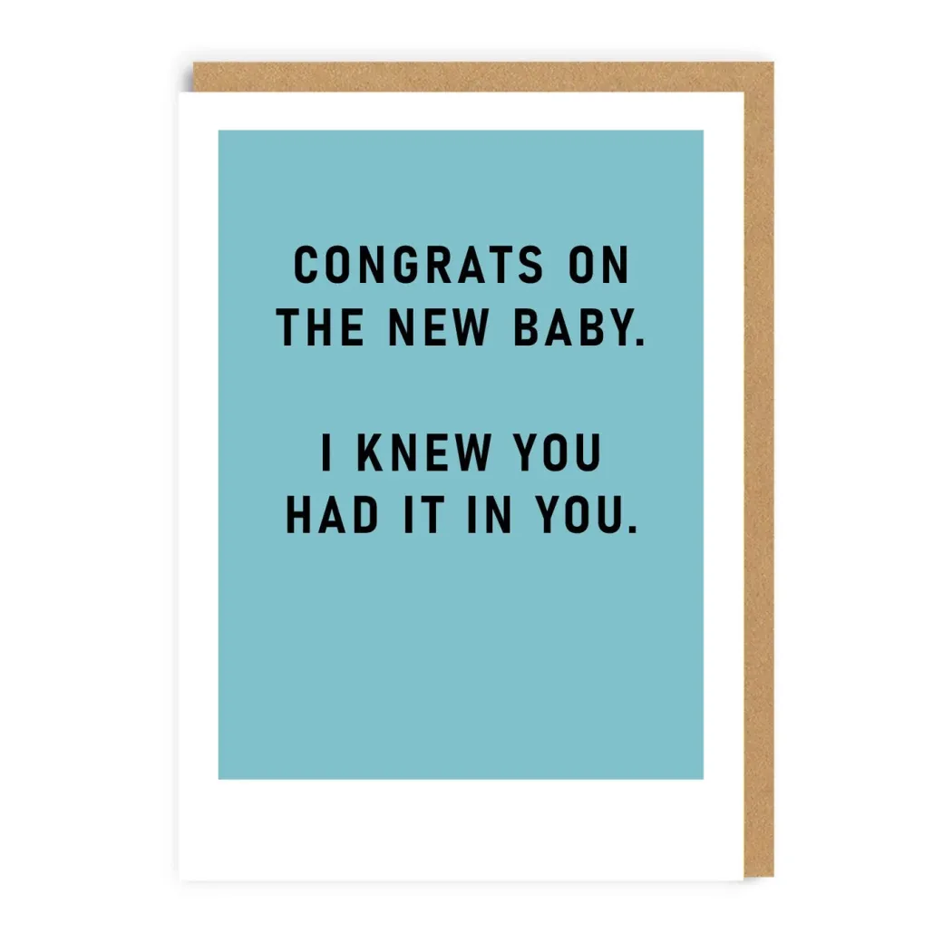 I Knew You Had It In You New Baby Card | Ohh Deer