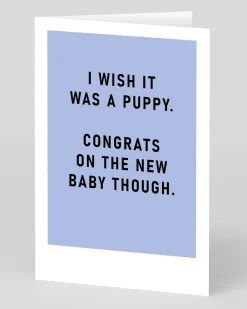 I Wish It Was A Puppy New Baby Card | Ohh Deer